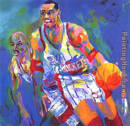 Leroy Neiman Hakeem Olajuwon